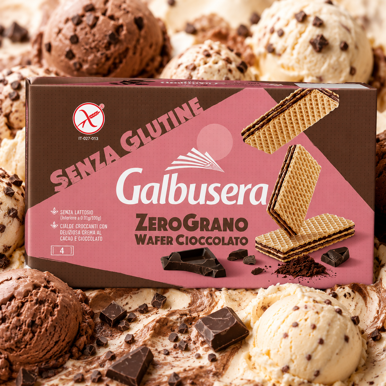Glutenfrei, Wafer, Schokolade, Dessertbox, Kekscreme