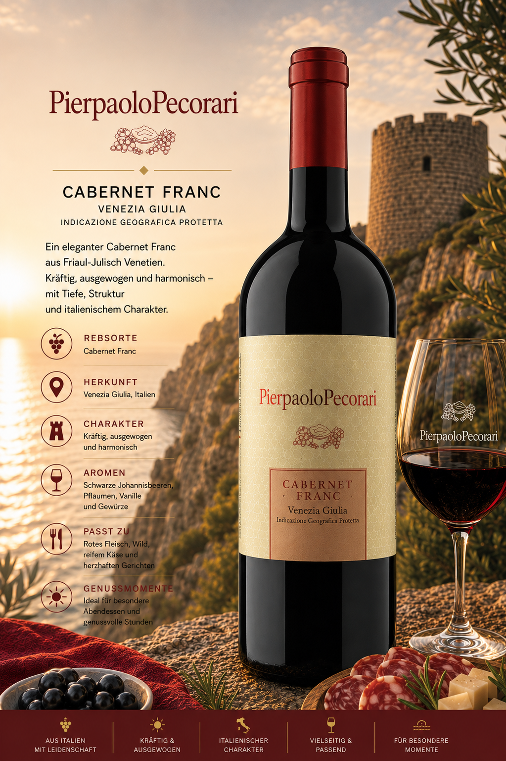 cabernet, wein, flasche, glas, etikett