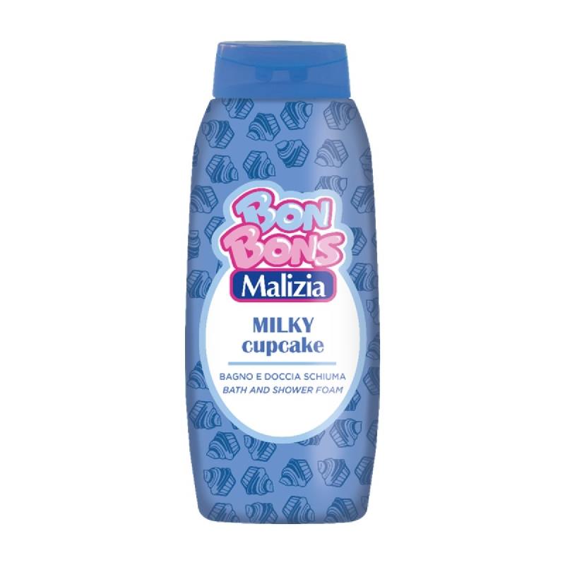 Milky cupcake, Bath foam, Shower foam, Body wash, Blue bottle