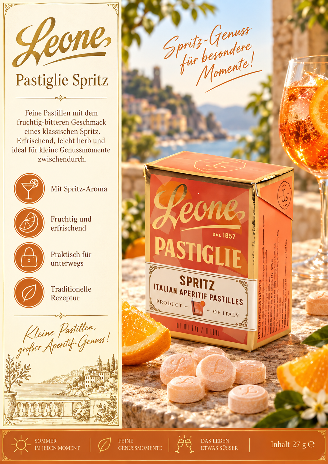 Pastille, Spritz, Aperitif, Italienisch, Verpackung