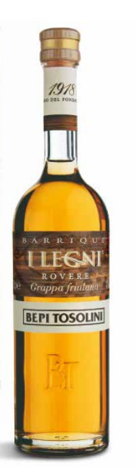 Grappa I Legni Rovere 42% 0,5l  in eleganter Box/ Bepi Tosolini Camel