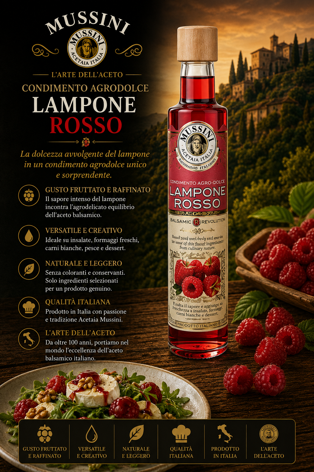 lamponi, rosso, condimento, aceto, balsamico