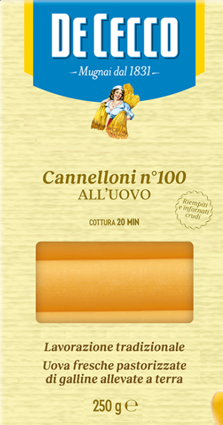 Cannelloni mit Ei Nr.100 250g | De Cecco