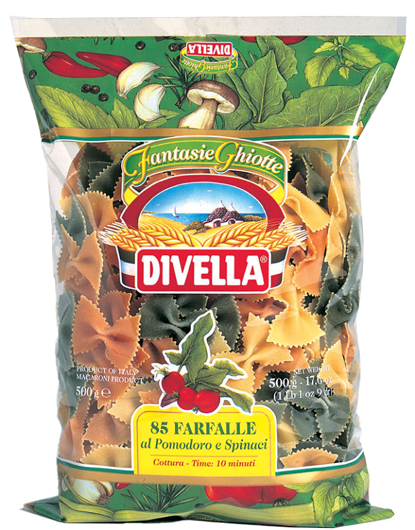 Farfalle Tomate mit Spinat Nr.85 500g | Divella