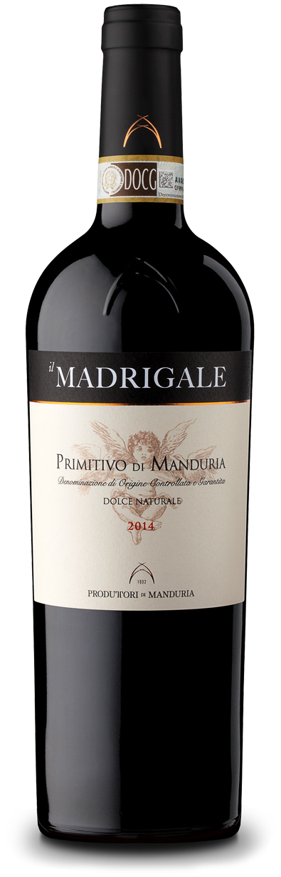 Primitivo di Manduria DOCG Madrigale Dolce Naturale 0,75l 15% - 2022 | Produttori di Manduria