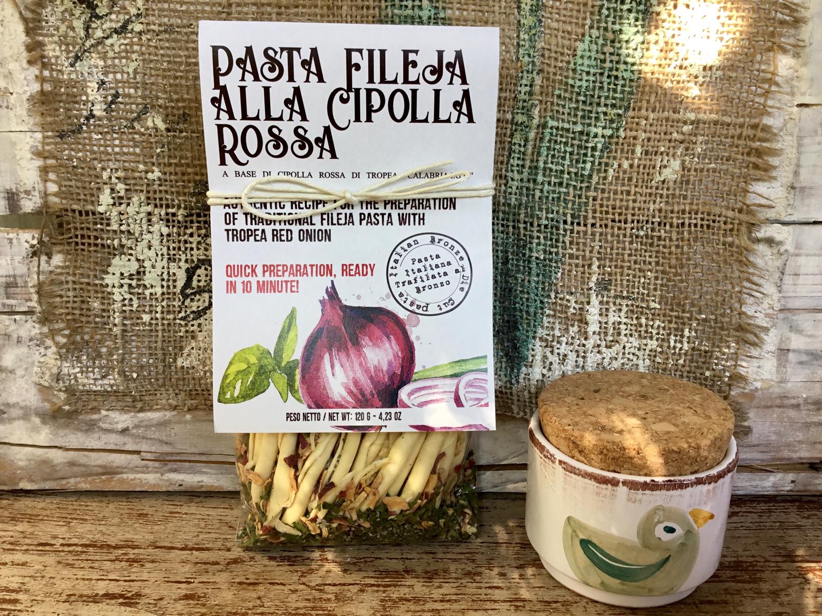 Fileja alla cipolla rossa Tropea  gewürzt 120g /Artigiani dei Sapori