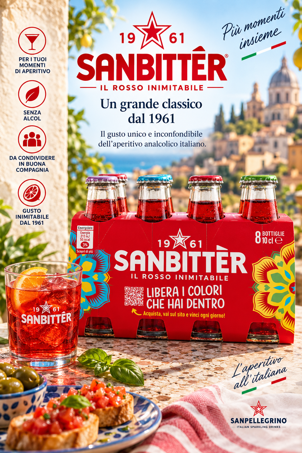 Getränkekasten, Sanbittèr, Italienisch, Aperitif, Klarer Saft