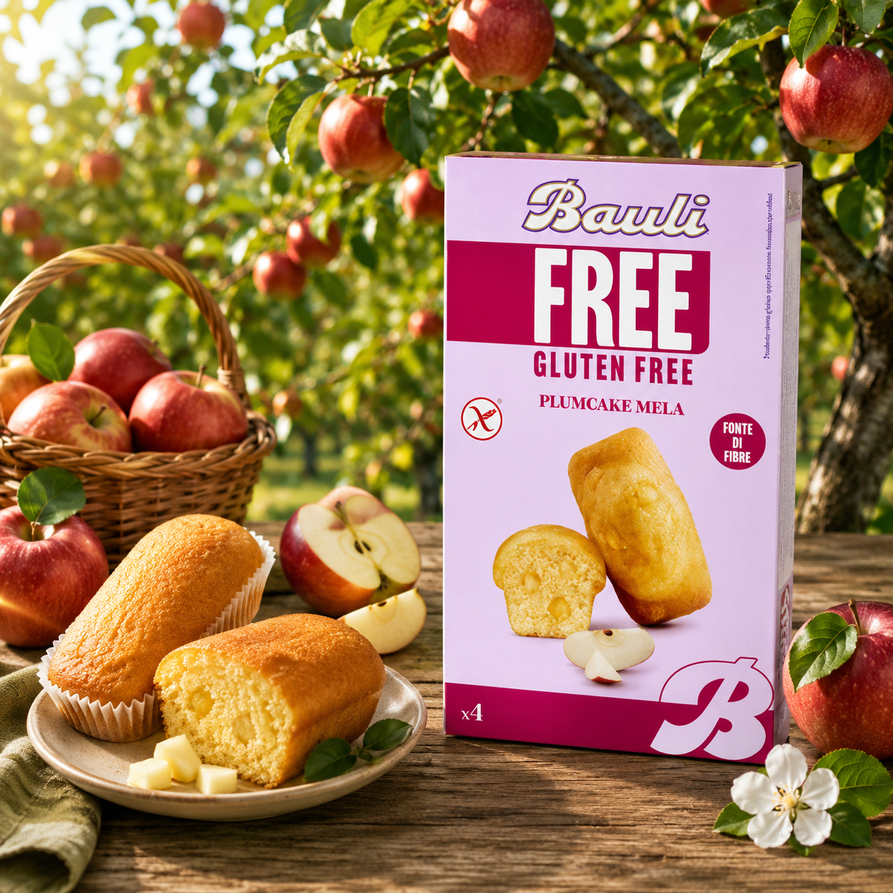glutenfrei, Backmischung, Plumcake, Muffins, Apfel