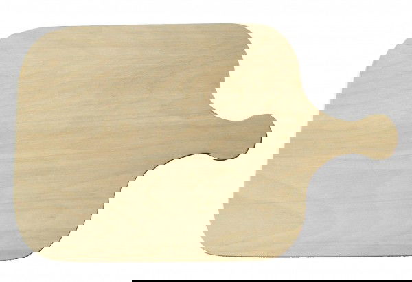 Pizzabrett eckig mit Griff 50 * 31cm/Lauterjung