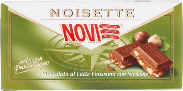 Schokoladetafel Noisette Milch mit feinsten Haselnüssen 100g | Novi
