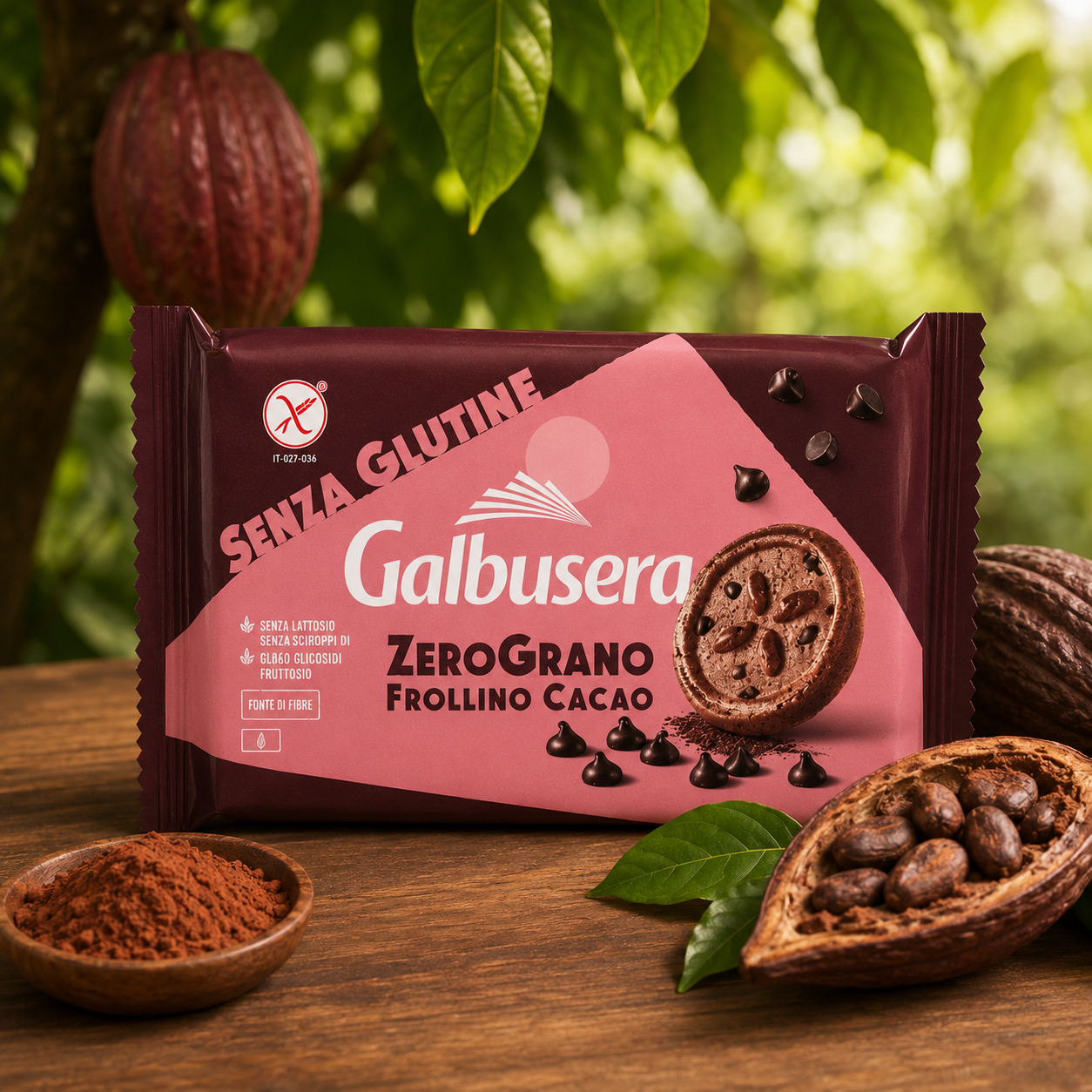 Glutenfrei, Schokoladenkeks, ZeroGrano, Frollino, Kakaomousse