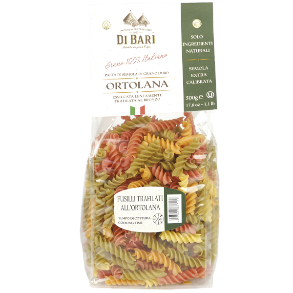Fusilli trafilati all’ortolana - nach Gärtnerinnen Art 500g | Taralloro Di Bari
