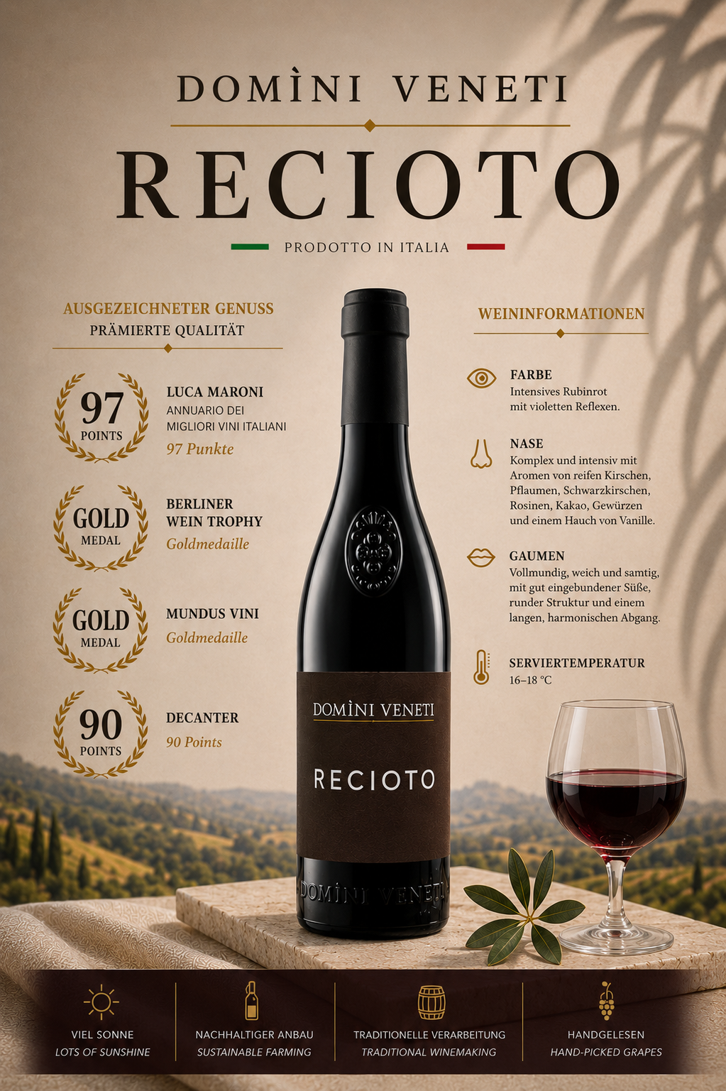 wein, rotwein, flasche, italien, rebiotko?