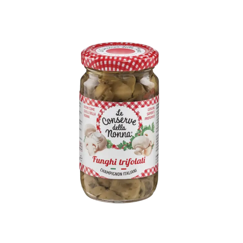 Funghi Trifolati Pilzen geschnitten und gewürzt 190g | Le Conserve della Nonna