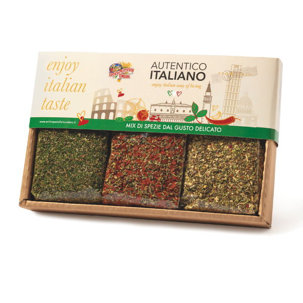 Tris Spezie tradizionali Delicate - Feine Gewürze,der Tradition Autentico Italiano /Antico Pastificio Umbro