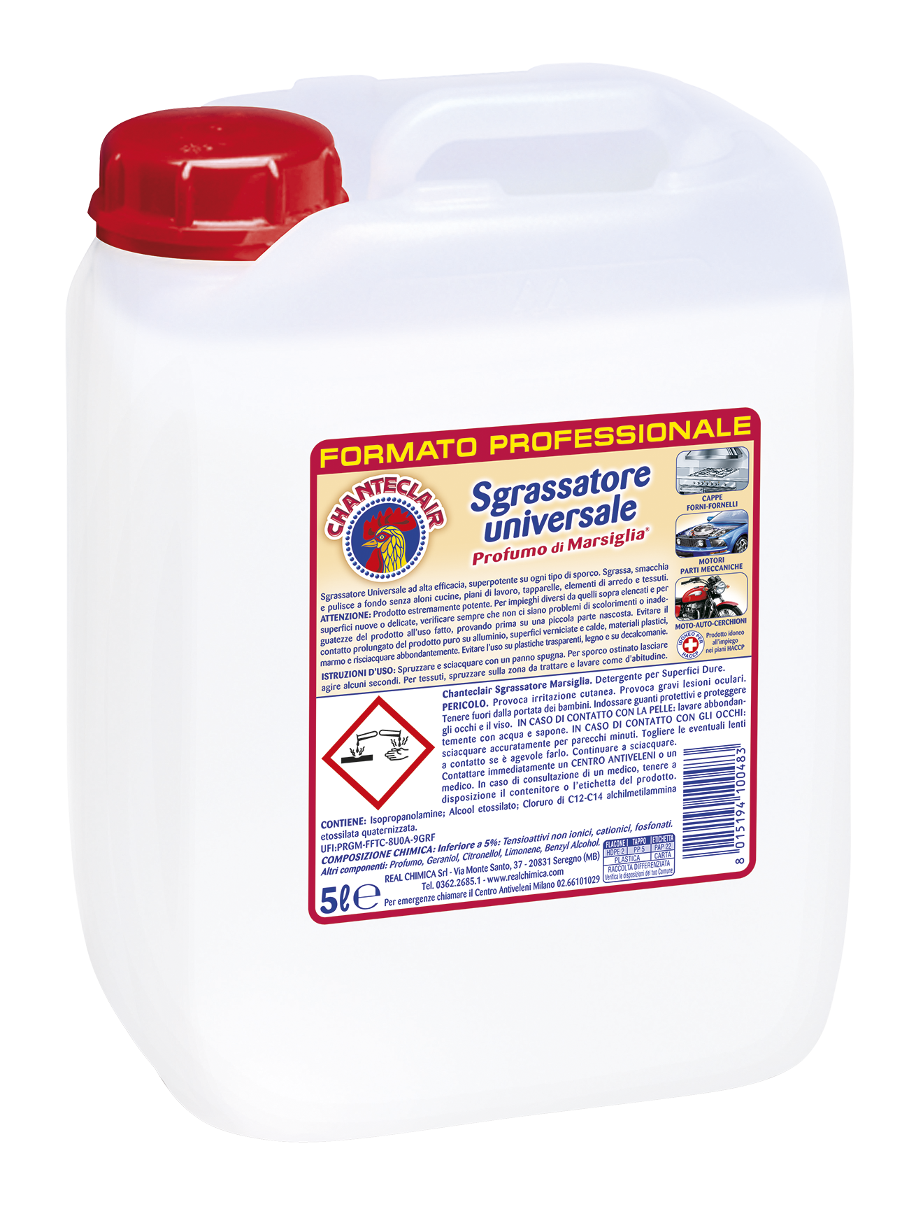 Fettlöser sgrassatore Marseille/Marsiglia Superpotente 5L | Chante Clair