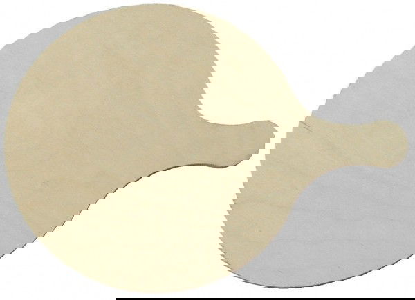 Pizzabrett mit Griff, rund, 32cm mit Pizzabäcker Logo  /Lauterjung
