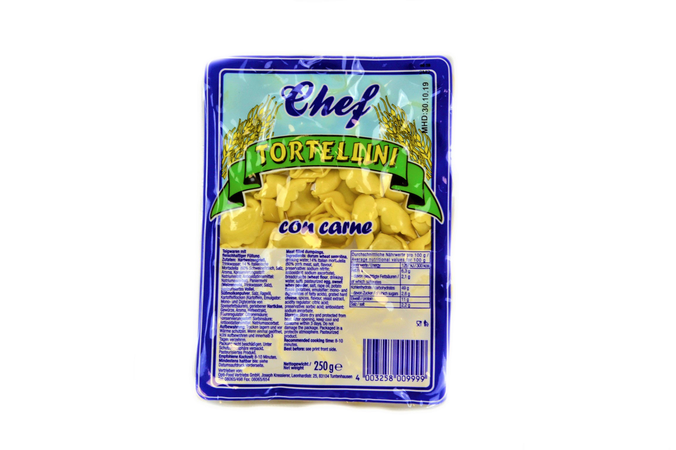 Tortellini alla Carne 250g Chef/Opti Food