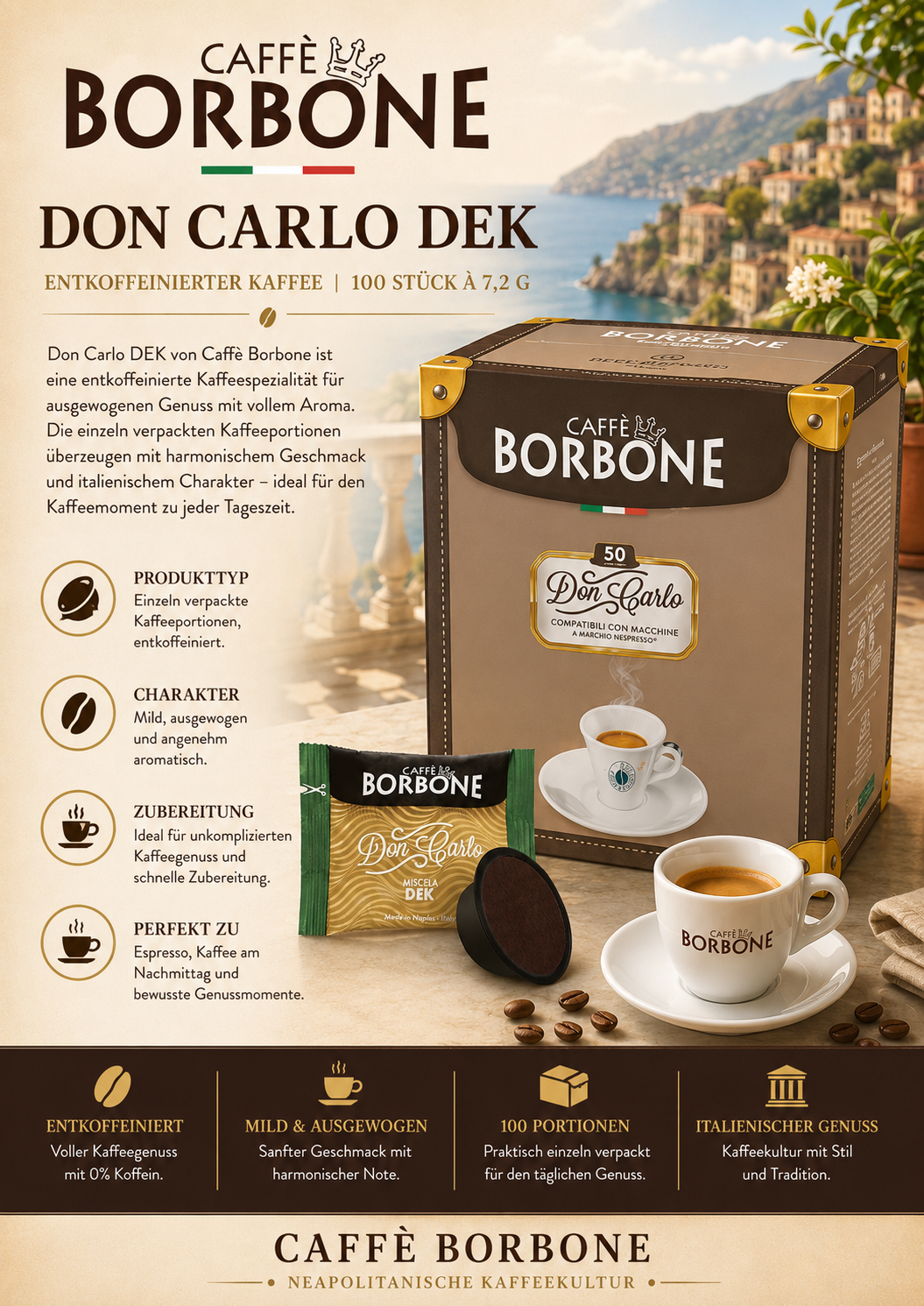 Kaffee, Kaffee-Set, Kaffeeportionen, Kaffeekapseln, Boxen-Design