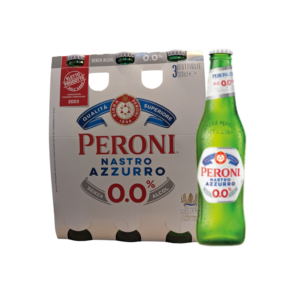Nastro Azzurro Peroni Birra Bier alkoholfrei 3 x 0,33 Liter | Nastro Azzurro