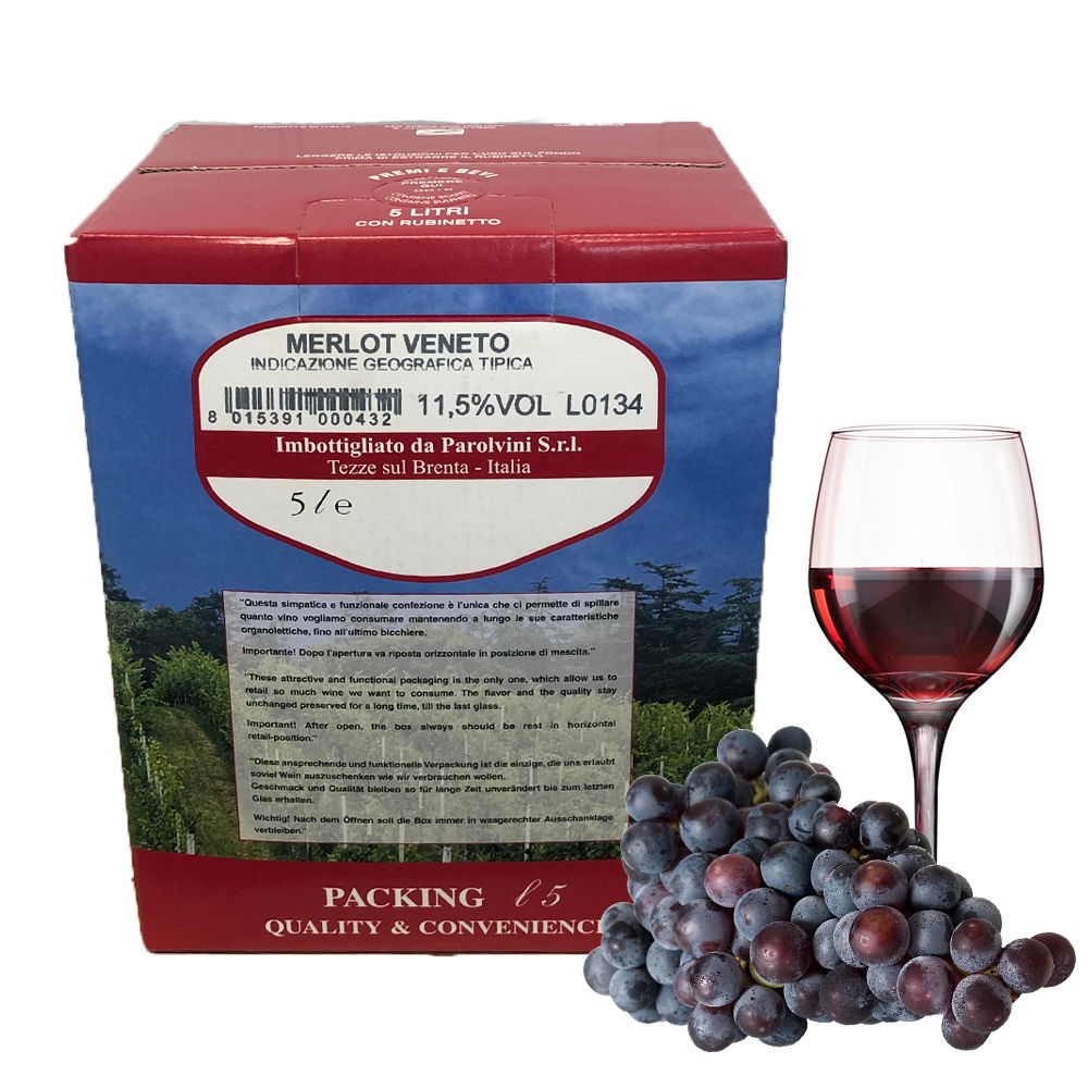 Merlot del Veneto IGT 5l Bag in Box 11,5% | Parol Vini