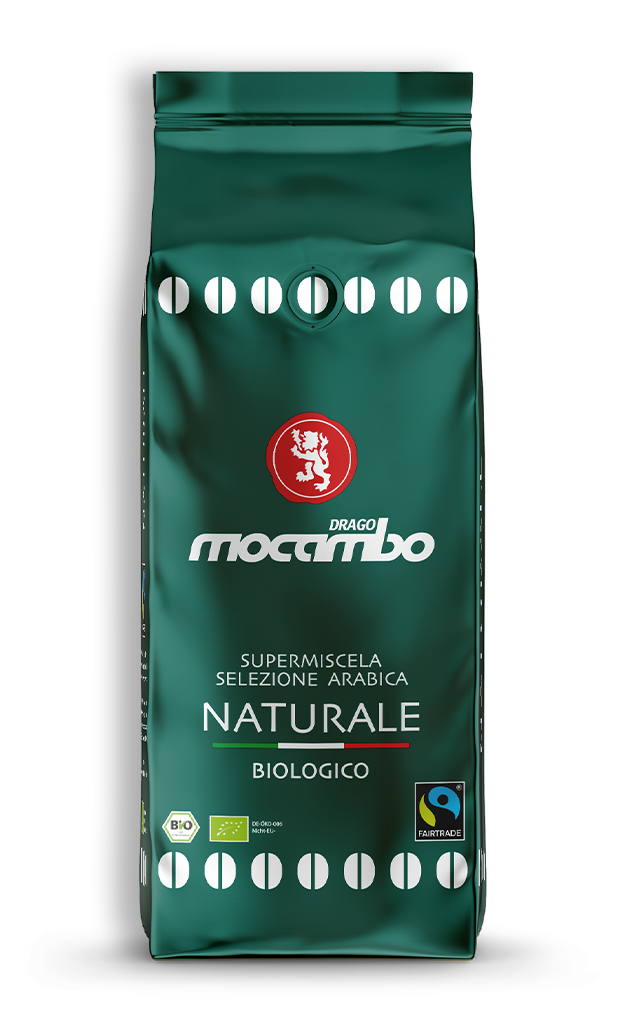 BIO Caffe Supermiscela Naturale  Biologico Fairtrade ganze Bohnen 1 Kg | Mocambo