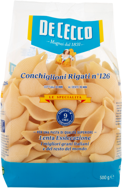 Conchiglioni rigati nr 126  500g | De Cecco