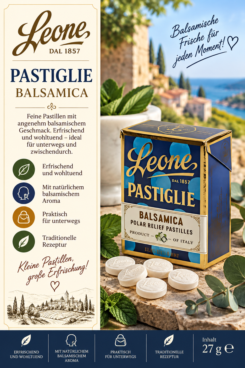 Pastiglie, Balsamica, Pastille, Polar, Relief