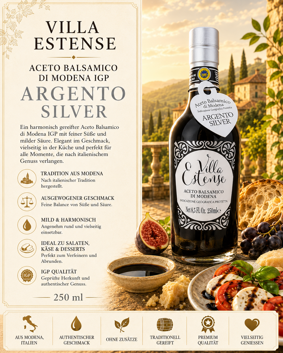 Argento Silver, Aceto Balsamico, Balsamico, Modena, Argent?